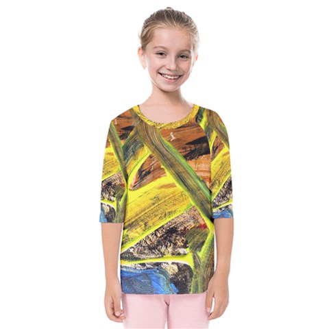 Blue Bird-1-2 Kids  Quarter Sleeve Raglan Tee by bestdesignintheworld