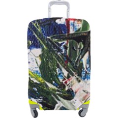 Snow In A City-1-1 Luggage Cover (large) by bestdesignintheworld