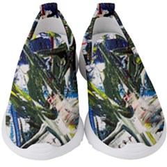 Snow In A City-1-1 Kids  Slip On Sneakers by bestdesignintheworld