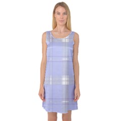 Lighblu Plaid Sleeveless Satin Nightdress by snowwhitegirl