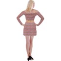 Girl Pink Off Shoulder Top with Mini Skirt Set View2