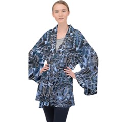 Touchy Long Sleeve Velvet Kimono  by MRNStudios