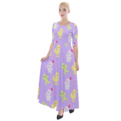 My Adventure Pastel Half Sleeves Maxi Dress by thePastelAbomination