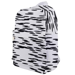 Black And White Abstract Pattern, Ovals Classic Backpack by Casemiro