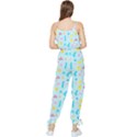 Arcade Dreams Blue  Sleeveless Tie Ankle Jumpsuit View2