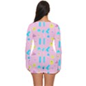 Arcade Dreams Pink Long Sleeve Boyleg Swimsuit View4