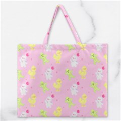 Pastel Adventure Zipper Large Tote Bag by thePastelAbomination