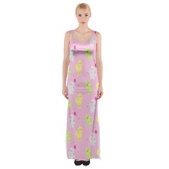 Pastel Adventure Thigh Split Maxi Dress by thePastelAbomination