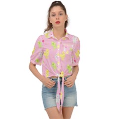 Pastel Adventure Tie Front Shirt  by thePastelAbomination