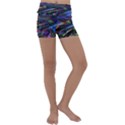 Unadjusted Tv Screen Kids  Lightweight Velour Yoga Shorts View1