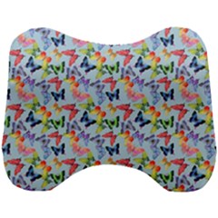 Beautiful Bright Butterflies Are Flying Head Support Cushion by SychEva