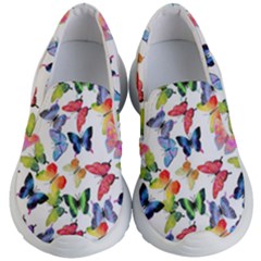 Bright Butterflies Circle In The Air Kids Lightweight Slip Ons by SychEva