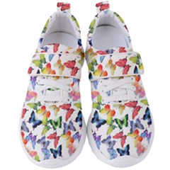 Bright Butterflies Circle In The Air Women s Velcro Strap Shoes by SychEva