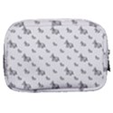 Grey Unicorn Sketchy Style Motif Drawing Pattern Make Up Pouch (Small) View2