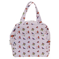 Bullfinches Sit On Branches Boxy Hand Bag by SychEva