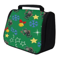 Krampus Kawaii Green Full Print Travel Pouch (small) by NerdySparkleGoth