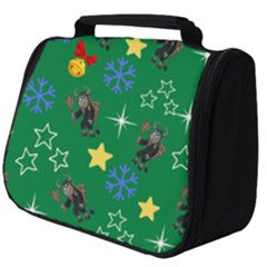 Krampus Kawaii Green Full Print Travel Pouch (big) by NerdySparkleGoth