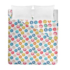 Multicolored Sweet Donuts Duvet Cover Double Side (full/ Double Size) by SychEva