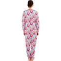 Pink And White Donuts On Blue OnePiece Jumpsuit (Ladies)  View2