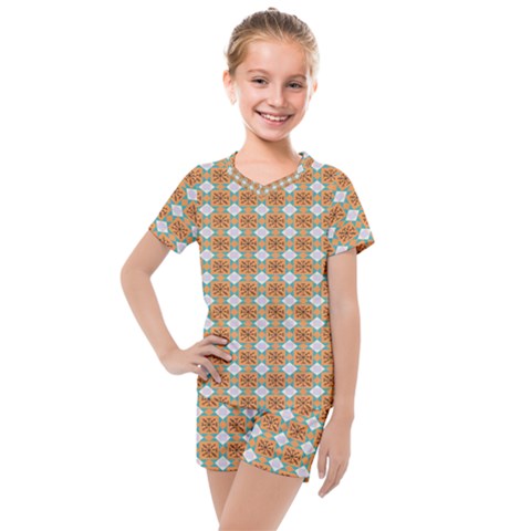 Geometry Kids  Mesh Tee And Shorts Set by Sparkle