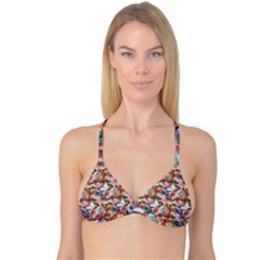 Retro Color Reversible Tri Bikini Top by Sparkle