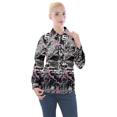 Cavities Women s Long Sleeve Pocket Shirt by MRNStudios