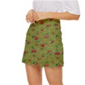 Red Cherries Athletes Mini Front Wrap Skirt View2