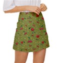 Red Cherries Athletes Mini Front Wrap Skirt View3