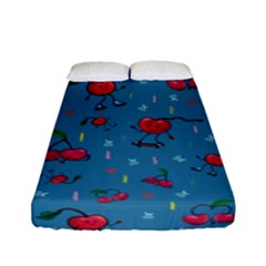 Red Cherries Athletes Fitted Sheet (full/ Double Size) by SychEva