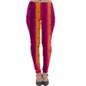 Warped Stripy Dots Lightweight Velour Leggings View1