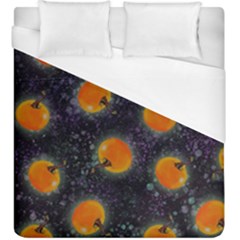 Space Pumpkins Duvet Cover (king Size) by SychEva