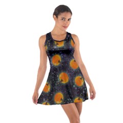 Space Pumpkins Cotton Racerback Dress by SychEva