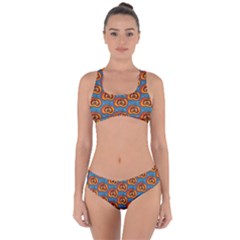 Pumpkin In Pumpkin Criss Cross Bikini Set by SychEva