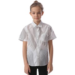 Illusion Waves Kids  Short Sleeve Shirt by Sparkle