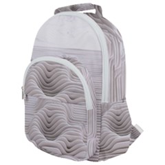 Illusion Waves Rounded Multi Pocket Backpack by Sparkle