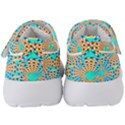 Illusion Waves Pattern Kids  Velcro Strap Shoes View4