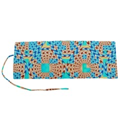 Illusion Waves Pattern Roll Up Canvas Pencil Holder (s) by Sparkle