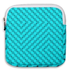 Illusion Waves Pattern Mini Square Pouch by Sparkle