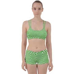 Illusion Waves Pattern Perfect Fit Gym Set by Sparkle