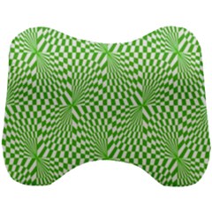 Illusion Waves Pattern Head Support Cushion by Sparkle