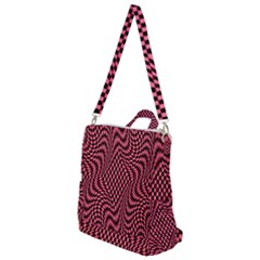 Illusion Waves Pattern Crossbody Backpack by Sparkle