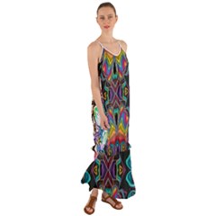 375 Chroma Digital Art Custom Kal00012 Cami Maxi Ruffle Chiffon Dress by Drippycreamart