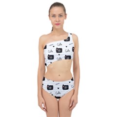 Cute Cameras Doodles Hand Drawn Spliced Up Two Piece Swimsuit by Sapixe