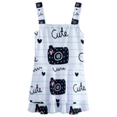 Cute Cameras Doodles Hand Drawn Kids  Layered Skirt Swimsuit by Sapixe