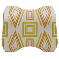 Abstract Pattern Geometric Backgrounds   Velour Head Support Cushion by Eskimos