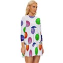 Christmas Balls Long Sleeve Babydoll Dress View3