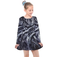 Giger Love Letter Kids  Long Sleeve Dress by MRNStudios