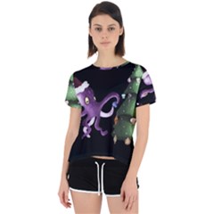 Octopus Black Open Back Sport Tee by Blueketchupshop