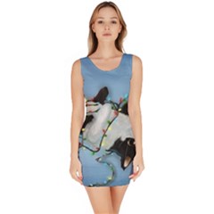 Christmas Cat Bodycon Dress by Blueketchupshop