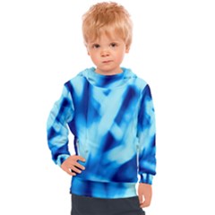 Blue Abstract 2 Kids  Hooded Pullover by DimitriosArt